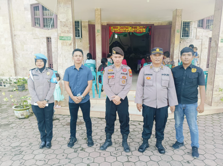 Program minggu kasih Polres PSP  melakukan patroli dan pengamanan  Gereja 