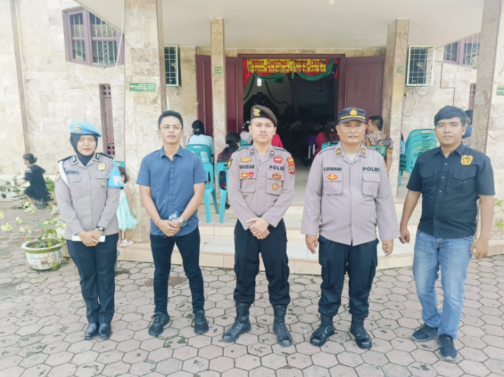 Polres Padangsidimpuan Jaga Keamanan Ibadah Minggu, Umat Kristiani Merasa Aman