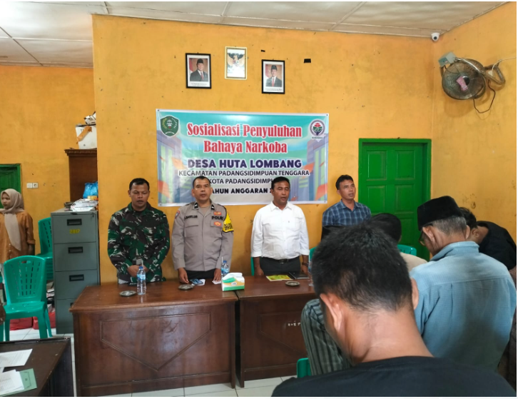 Polres PSP gelar sosialisasi Narkoba  di desa Huta lombang 