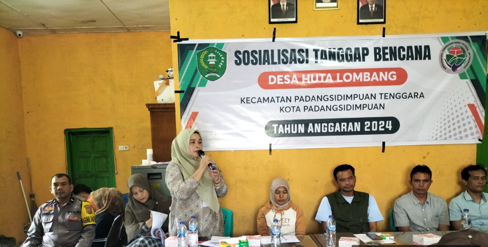 Bhabinkamtibmas Polsek Batunadua Ajak Warga Desa Huta Lombang Siap Hadapi Bencana