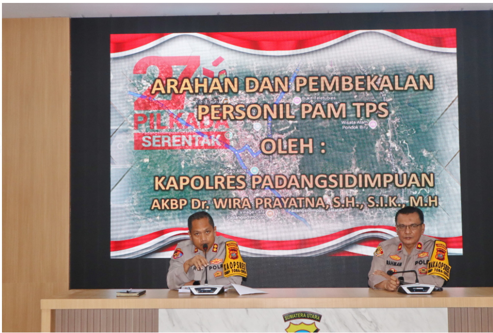 Kapolres PSP Beri Pembekalan Personel Pengamanan TPS Pilkada 2024