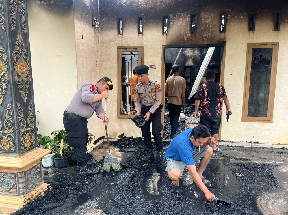 Kebakaran Hanguskan Rumah di Huta Limbong, Padangsidimpuan