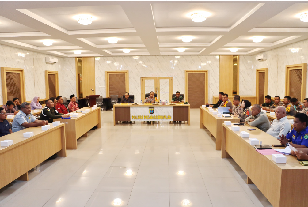 Menyambut Natal dan Tahun baru  Kapolres  PSP pimpin rapat lintas Sektoral Operasi Lilin Toba 2024 
