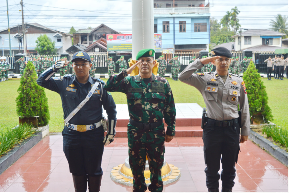 Jelang Natal Dan Tahun Baru, TNI Polri di kota Padangsidimpuan Laksanakan Apel Gelar Pasukan Dan Pat