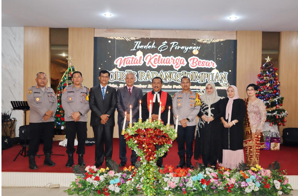 Semangat Melayani dalam Polri Presisi, Perayaan Natal Polres Padangsidimpuan Berlangsung Khidmat