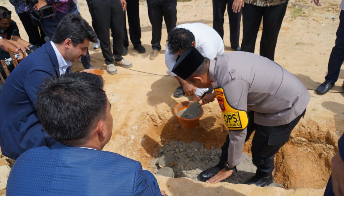 Kapolres PSP bersama Forkopimda  hadiri Peletakan Batu Pertama Pembangunan  Ponpes  Tahfidz Sulaiman