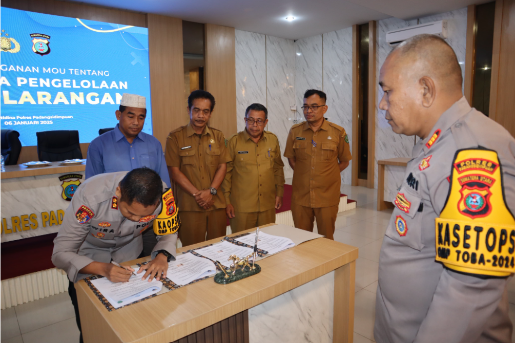 Dukung program ketahanan pangan Polres PSP Bersama pemko dan Asosiasi masyrakat Gelar mou  program a
