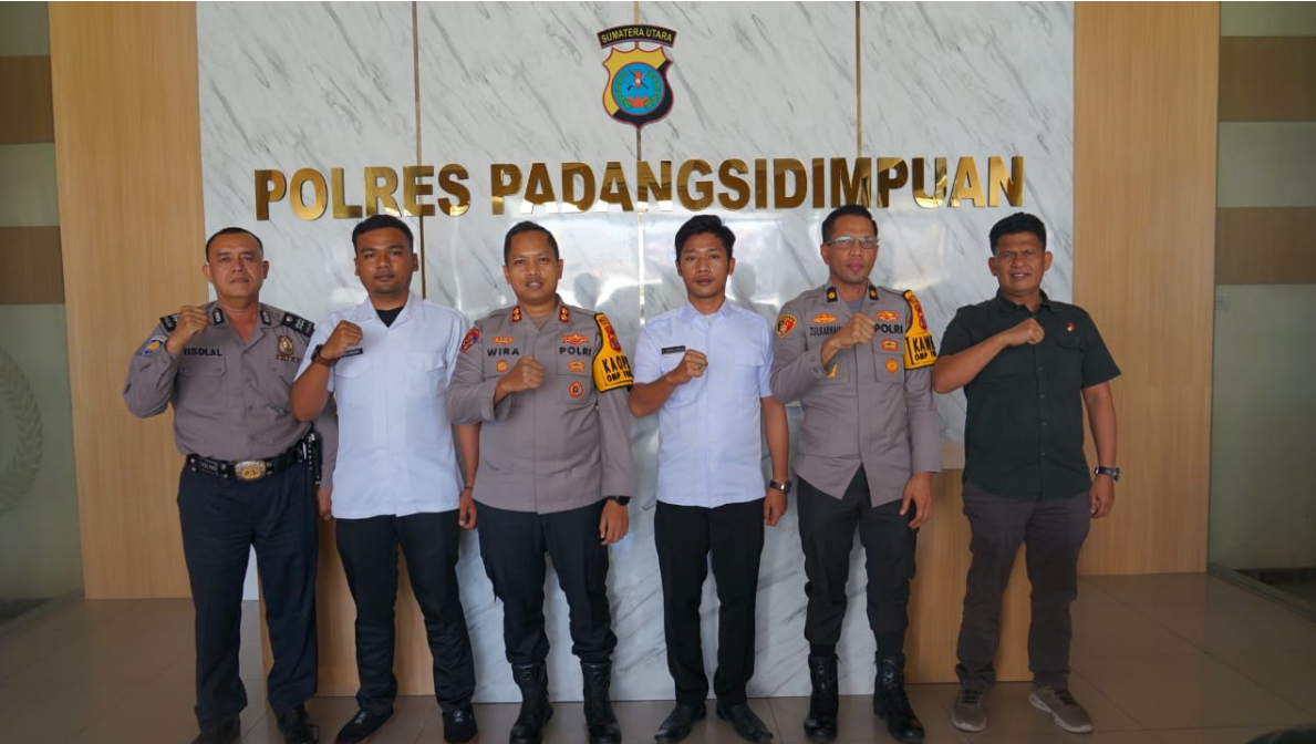 Dukung program  makan gratis  di kota padangsidimpuan  Kapolres  gelar Kordinasi dengan Badan Giji N