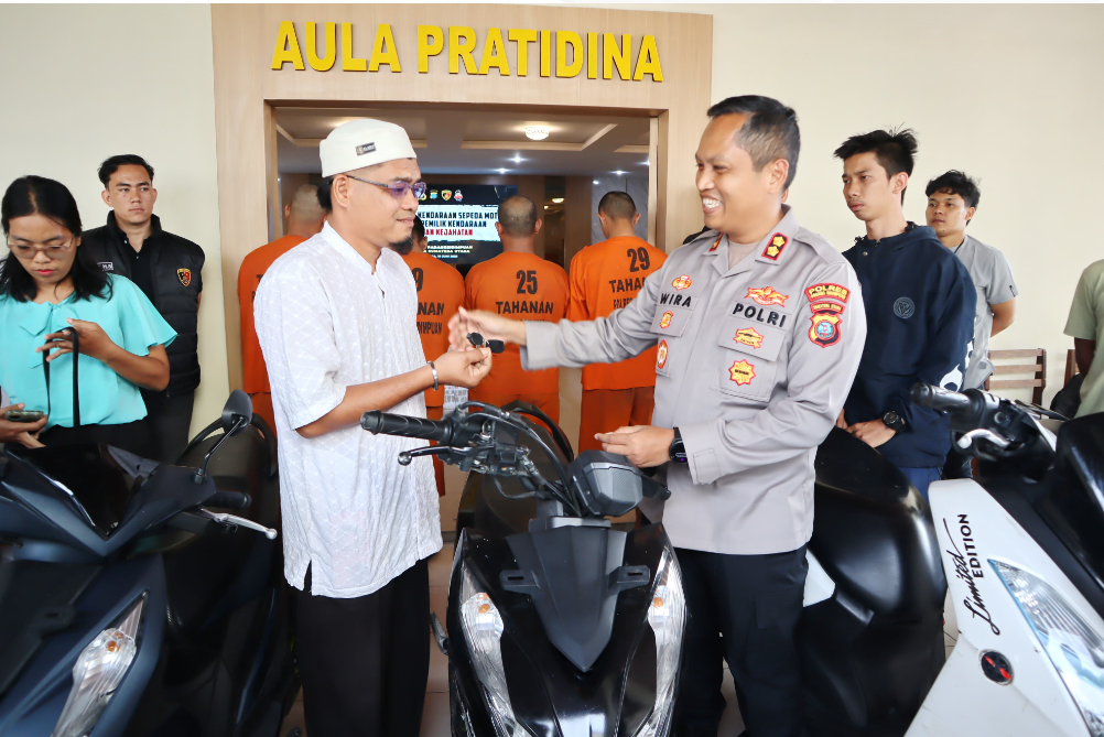 Polres Padangsidimpuan Kembalikan 6 Motor Curi, Empati di Balik Penegakan Hukumh