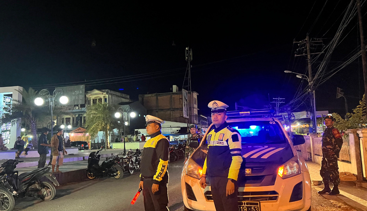 Patroli Gabungan Beri Rasa Aman di Malam Minggu Padangsidimpuan