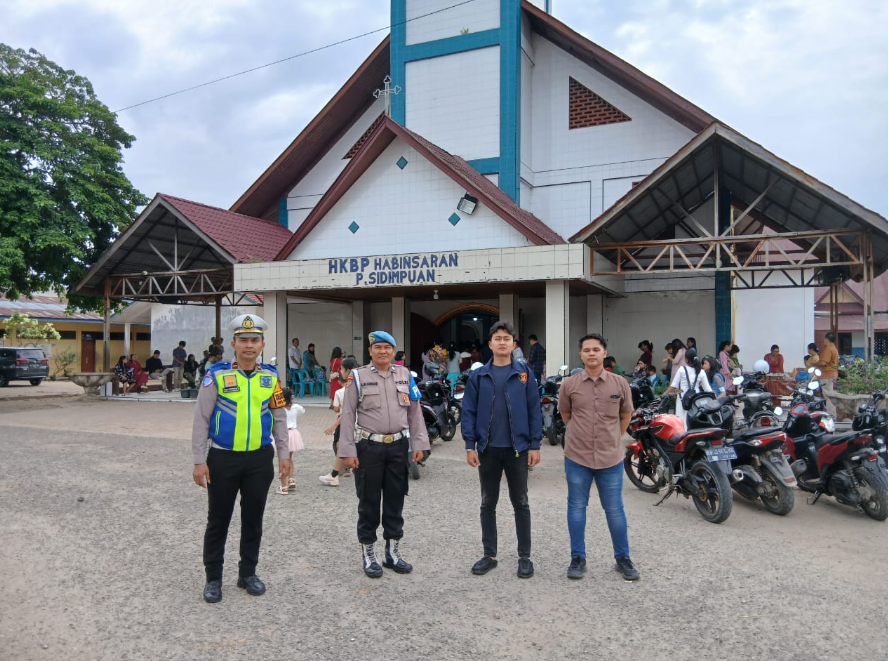 Patroli Keamanan Ibadah, Polres Padangsidimpuan Sambangi Gereja HKBP Habinsaran
