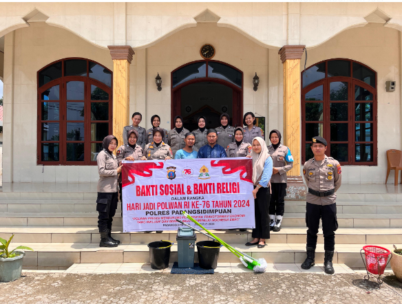 Menyambut HUT Polwan ke-79 Srikandi Polsek Hutaimbaru polres PSP gelar Baksos dan religi