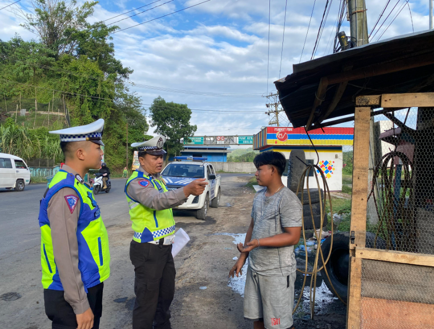 Satlantas Polres Padangsidimpuan Gelar Penyuluhan Keliling, Edukasi Keselamatan Berlalu Lintas