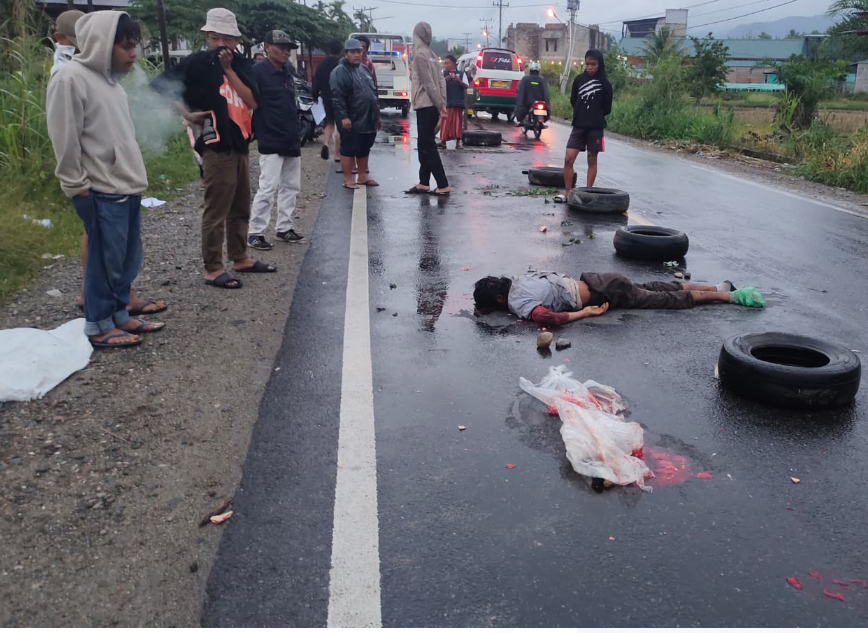 Diduga Korban Tabrak Lari di goti , ODGJ Ditemukan Tidak Bernyawa 