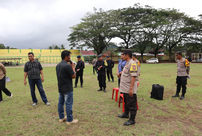 Polres Padangsidimpuan Gelar Simulasi Pengamanan Pilkada 2024, Tingkatkan Kesiapsiagaan Personel