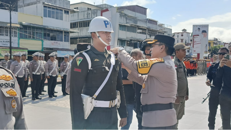 Polres Padangsidimpuan Siap Amankan Pilkada Serentak 2024, Gelar Apel Pasukan Mantap Praja