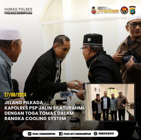 Kapolres Padangsidimpuan Jalin Silaturahmi dengan Tokoh Agama Demi Pilkada Damai