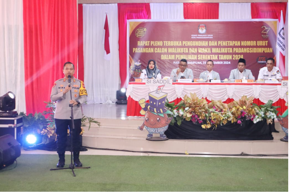 Hadiri rapat pleno KPU Kapolres PSP Ajak Semua Pihak Laksanakan Pilkada Sesuai Mekanisme