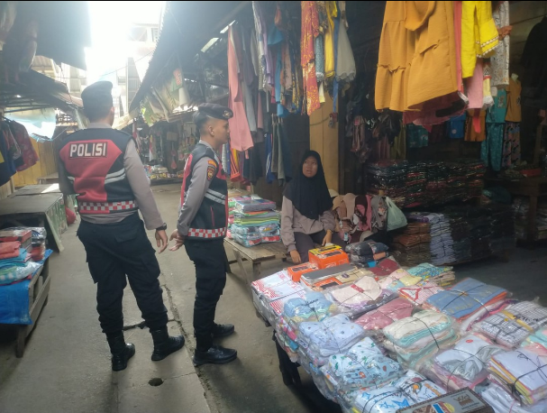 Patroli Dialogis di Pasar Saroha Berhasil Ciptakan Situasi Kondusif